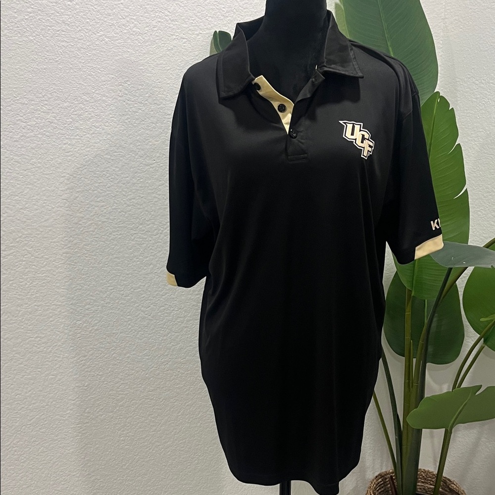 Colosseum Black and Cream Polo Shirt